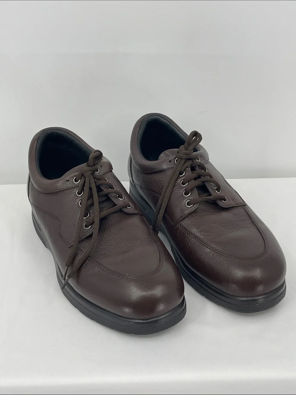 DREW Men's Casual Leather Lace-Up Shoes in Dark Brown SIZE 10.5 WIDE